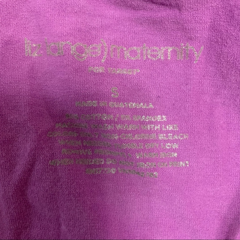 5/$25 Liz Lange Maternity Purple Tank Top small - Picture 6 of 7